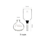 Coffee Syphon Pot Accessories TCA-3/5cup High Quality Glass