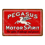 Motor Oil And Gasoline Metal Signs Motorcycles