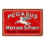 Motor Oil And Gasoline Metal Signs Motorcycles